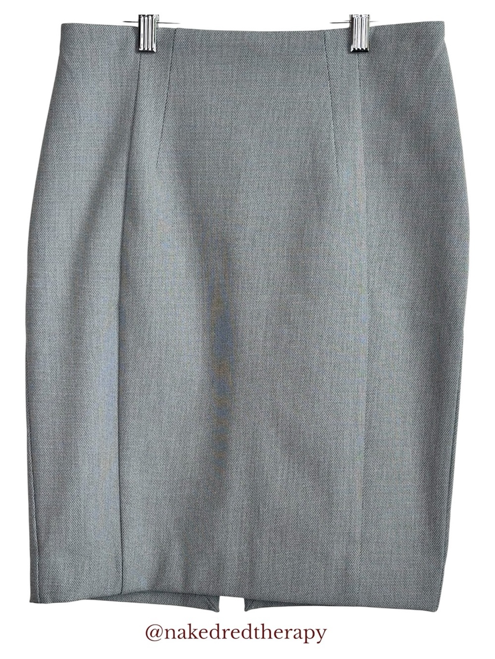 NWT - EXPRESS | Textured Seamed Fitted Pencil Skirt | Bluish-Gray | Women Size 2